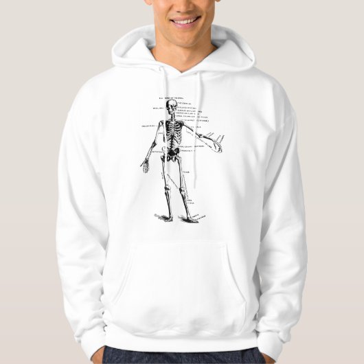 Menselijke Skelet Anatomie Hoodie (Voorkant)