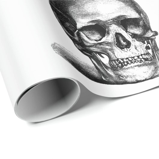 MENSELIJKE SKULLS HALLOWEEN WRAPPINGPAPIER CADEAUPAPIER (Rol Hoek)