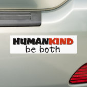 Menselijke Soort citaat Bumpersticker (Op auto)
