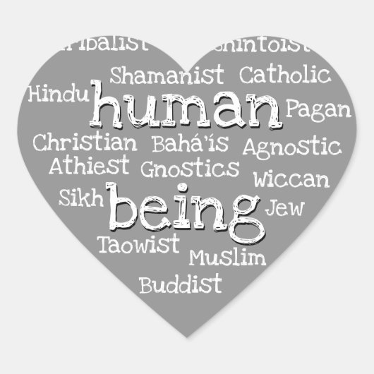 Menselijke Sticker Spirituele Stickers voor de men (Voorkant)