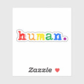 Menselijke trots sticker (Vel)