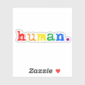 Menselijke trots sticker (Vel)