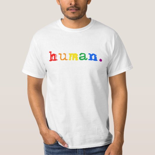 Menselijke trots t-shirt (Voorkant)