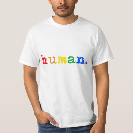 Menselijke trots t-shirt (Voorkant)