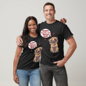 Menselijke Vader Pug T-shirt (Unisex)