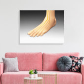 Menselijke voet met zenuwstelsel 2 canvas afdruk (Insitu (Woonkamer))