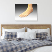 Menselijke voet met zenuwstelsel 2 canvas afdruk (Insitu (Slaapkamer))