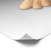 Menselijke voet met zenuwstelsel 2 poster (Hoek)