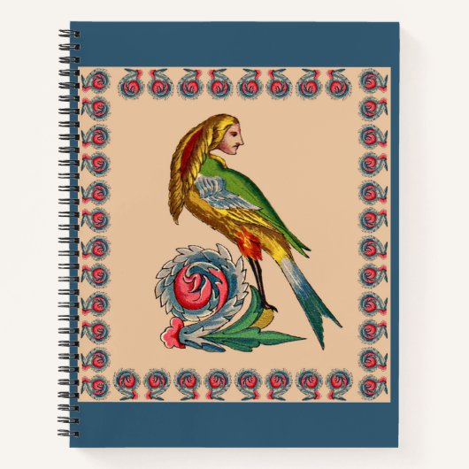 menselijke vogel notitieboek (Voorkant)