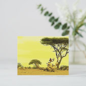 Menselijke vogels Afrika Briefkaart (Staand voorkant)