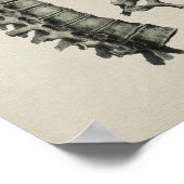 Menselijke wervelkolom Anatomie  afdrukken Poster (Hoek)