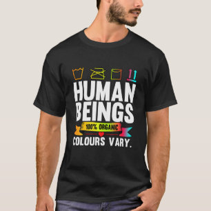 Menselijke wezens 100% Organische kleuren Vary LGB T-shirt
