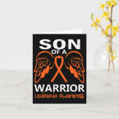 Menselijke zoon van een Warrior Leukemiebewustzijn Kaart (Gele Bloem)