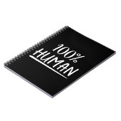 Menselijkheid 100% Menselijke Notitieboek (Linkerzijde)