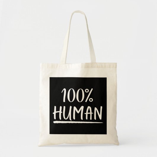 Mensen 100% Menselijk Tote Bag (Voorkant)