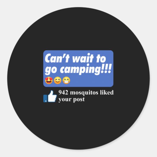 Mensen 942 muggen liked post muggen meme grappig ronde sticker (Voorkant)