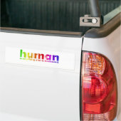 Mensen - Alles andere is irrelevant Bumpersticker (Op Truck)