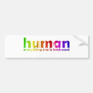 Mensen - Alles andere is irrelevant Bumpersticker