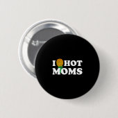 Mensen ananas hete moeders ondersteboven hart grap ronde button 5,7 cm (Voorkant /achterkant)