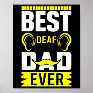 Mensen Asl Beste Dove Papa Ooit Gebarentaal Dove B Poster