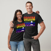 Mensen Bachelorfeest Gay Pride Bruidegom Trouwgroe T-shirt (Unisex)