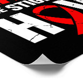 Mensen beëindigen de schaamte het stigma hiv aids poster (Hoek)