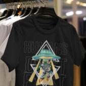 Mensen bestaan niet Alien Funny quote Graphic T-shirt