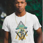 Mensen bestaan niet grappig Geek Ufo Alien Graphic T-shirt