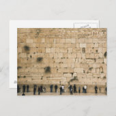 Mensen bidden aan de wand briefkaart (Voorkant / Achterkant)