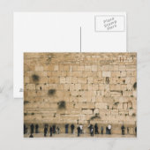 Mensen bidden bij de klaagmuur briefkaart (Voorkant / Achterkant)