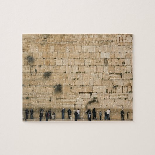 Mensen bidden bij de klaagmuur legpuzzel (Horizontaal)