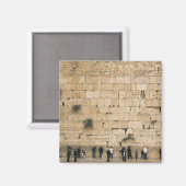 Mensen bidden bij de klaagmuur magneet (Voorkant / Achterkant)