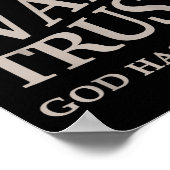 Mensen bidden wachten vertrouwen God heeft een pla Poster (Hoek)