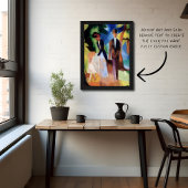 Mensen bij een Blauw Meer 1913 door August Macke P Poster