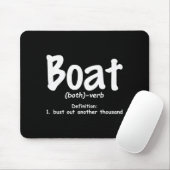 Mensen boot definitie barst een ander duizend uit muismat (Met muis)