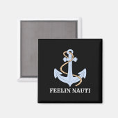 Mensen boot eigenaar voelend ondeugend ponton magneet (Voorkant / Achterkant)
