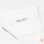 Mensen Boven Winst Hart Sticker (Envelop)