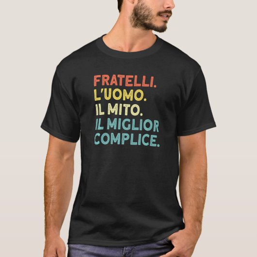 Mensen Broeders. De man. De Beste Komploot. Broers T-shirt (Voorkant)