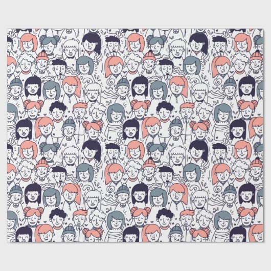 Mensen Cadeaupapier (Vlak)
