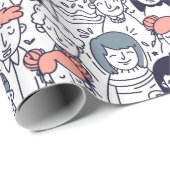 Mensen Cadeaupapier (Rol Hoek)