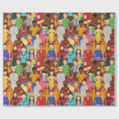 Mensen Cadeaupapier (Vlak)