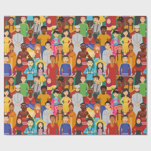 Mensen Cadeaupapier (Vlak)