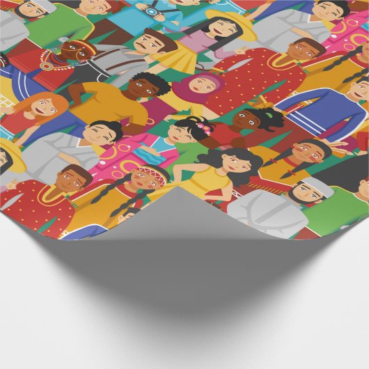 Mensen Cadeaupapier (Hoek)