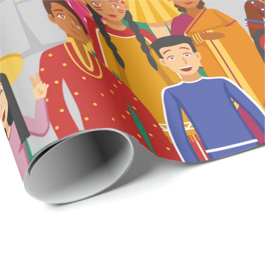 Mensen Cadeaupapier (Rol Hoek)