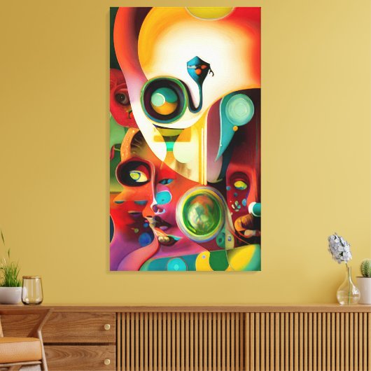 Mensen Canvas Afdruk (Insitu (Woonkamer))