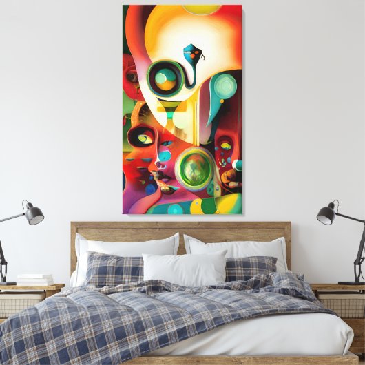 Mensen Canvas Afdruk (Insitu (Slaapkamer))