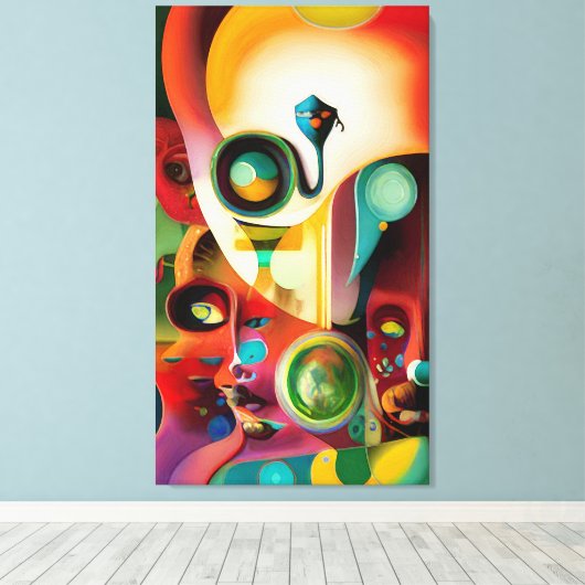 Mensen Canvas Afdruk (Insitu (Houten vloer))