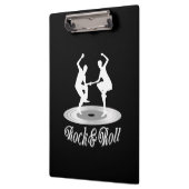 Mensen dansen rock en roll klembord (Links)
