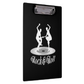 Mensen dansen rock en roll klembord (Rechts)