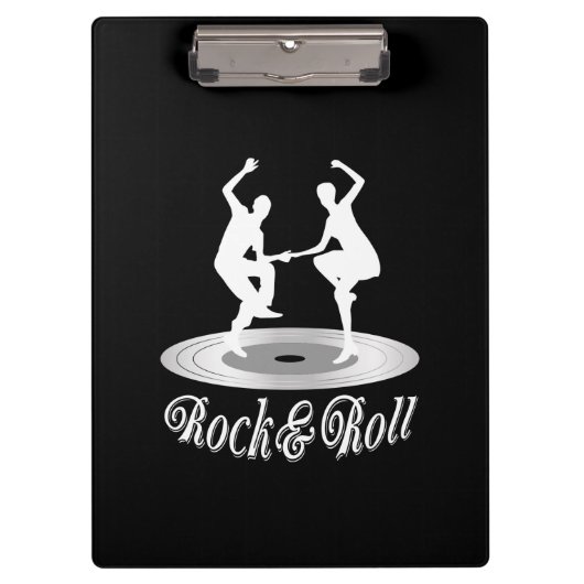 Mensen dansen rock en roll klembord (Voorkant)
